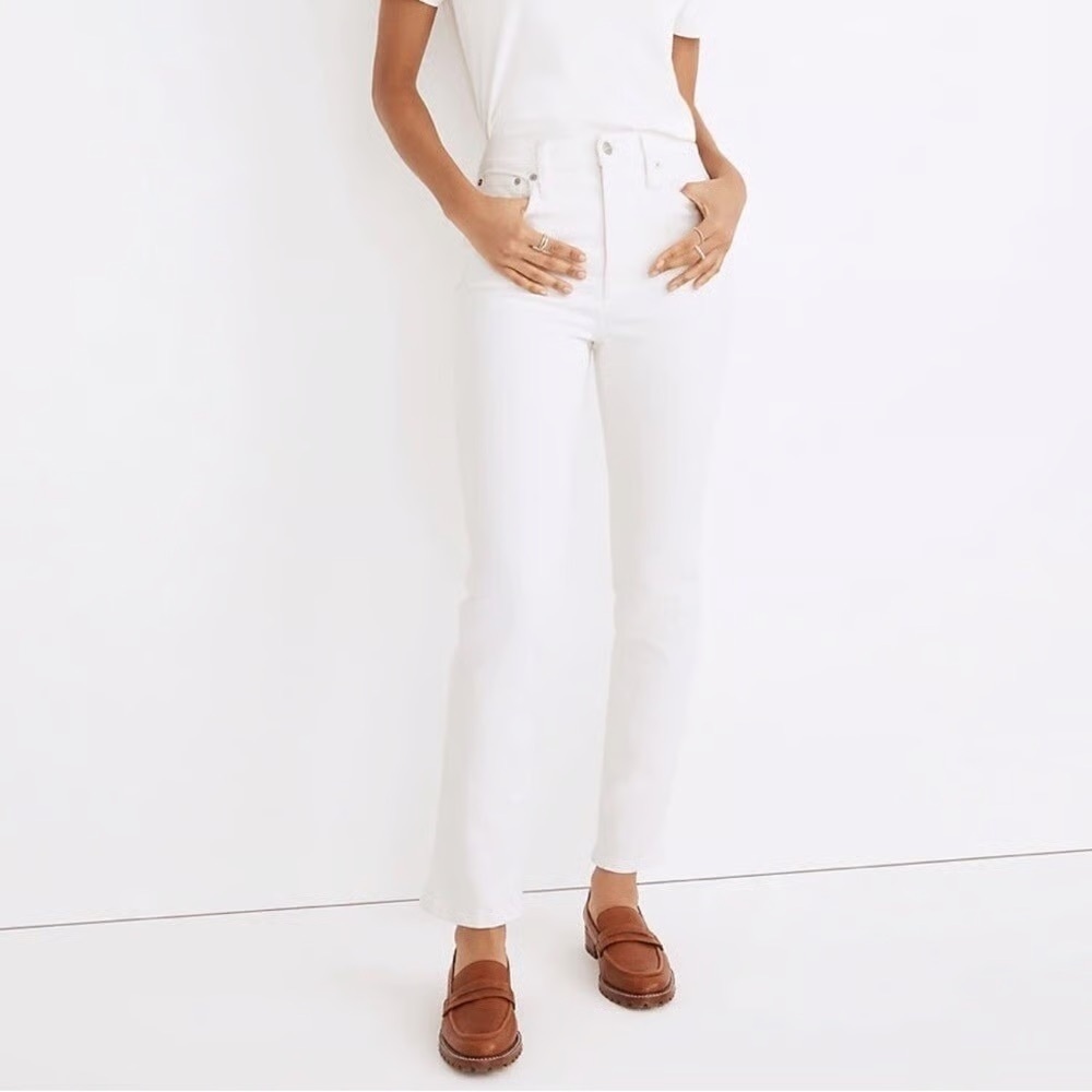 Like New Madewell Perfect Vintage Jeans in Tile White Size 27